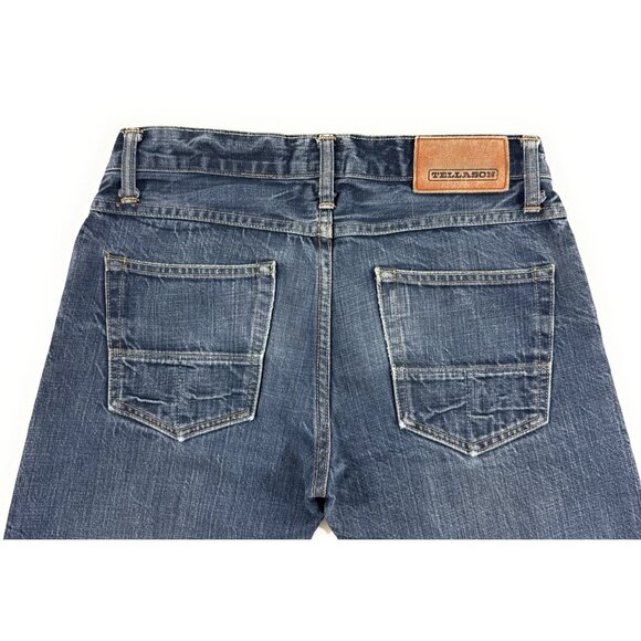 Tellason Mens Jeans White Oak Cone Selvedge Distressed Denim Size 30x32 USA - Picture 5 of 13
